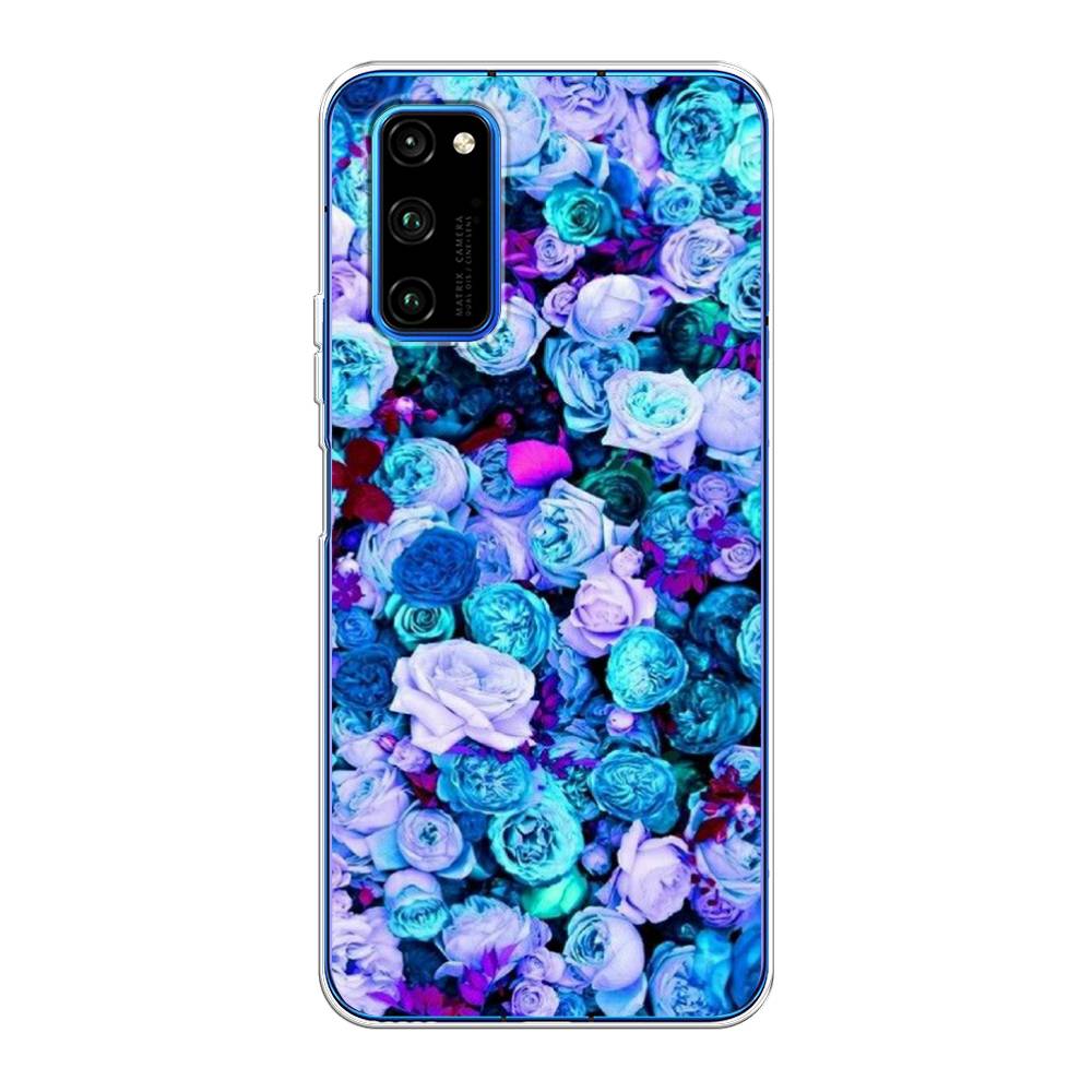 

Чехол на Huawei Honor V30 Pro "Цветочный ковер", Фиолетовый, 611450-2