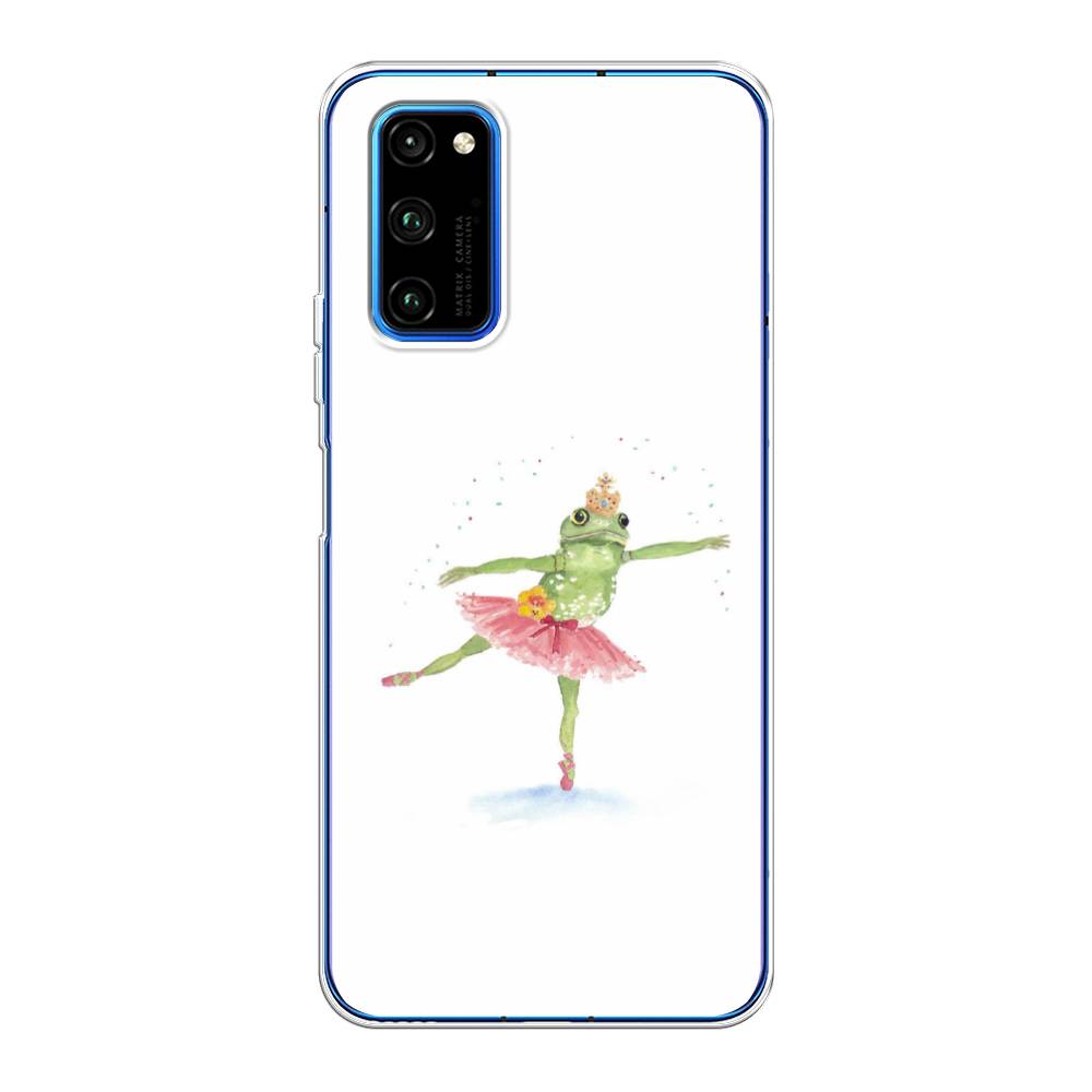 

Чехол на Huawei Honor V30 Pro "Лягушка-балерина", Зеленый, 611450-4