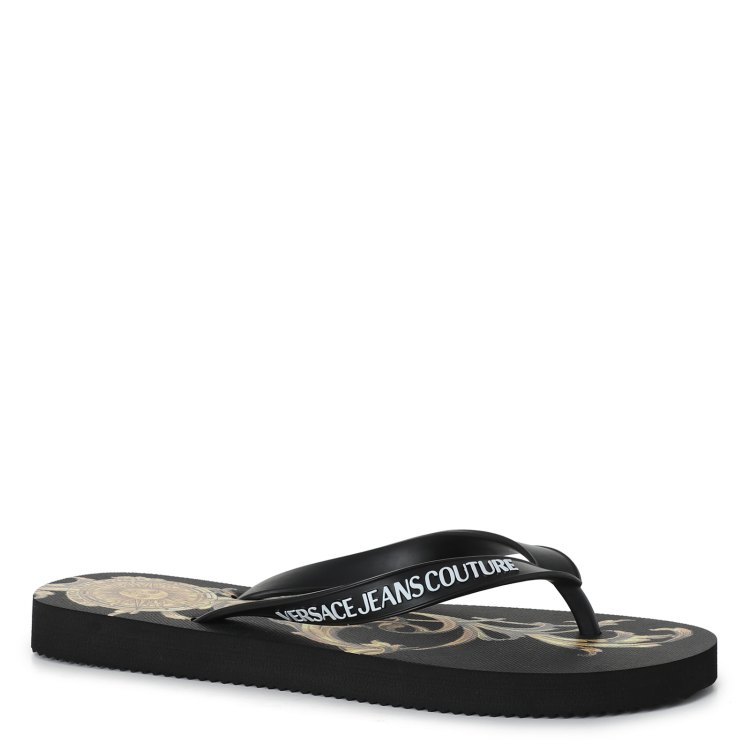 

Вьетнамки женские Versace Jeans Couture 72VA3SQ7 черные 35 EU, 72VA3SQ7