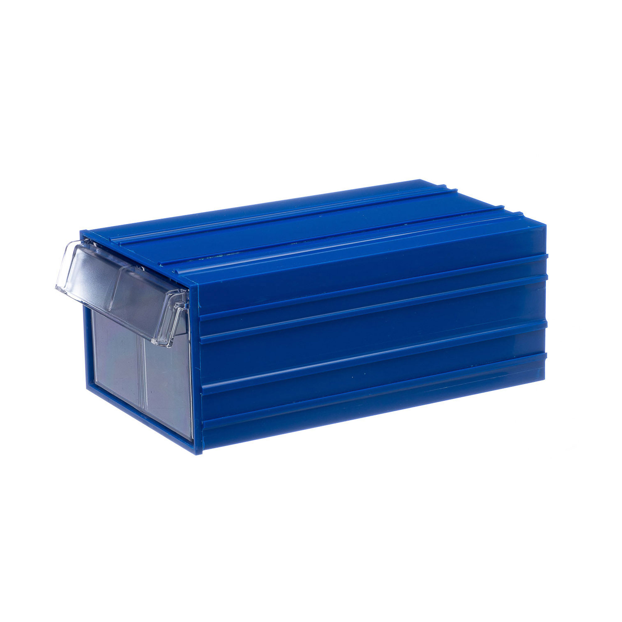 Пластиковый короб Стелла-техник С-2-синий-прозрачный 140х250х100мм пластиковый чупа чупс синий