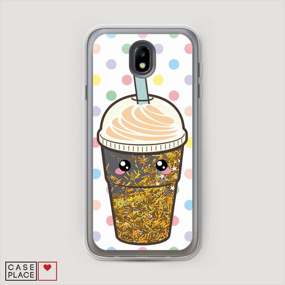 

Чехол Awog на Samsung Galaxy J7 2017 / Самсунг J7 2017 "Милый стакан", Бежевый, 23190-1