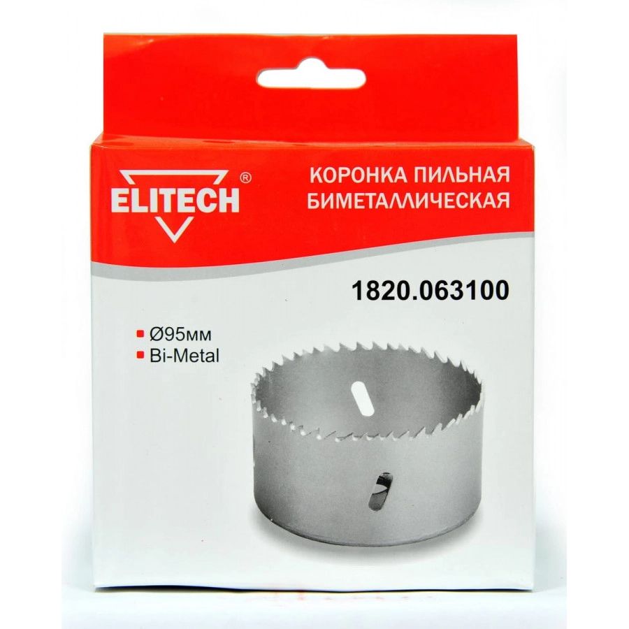 П_А_К ELITECH 1820063100 Коронка пильная Bi-Metal ф95 1484₽