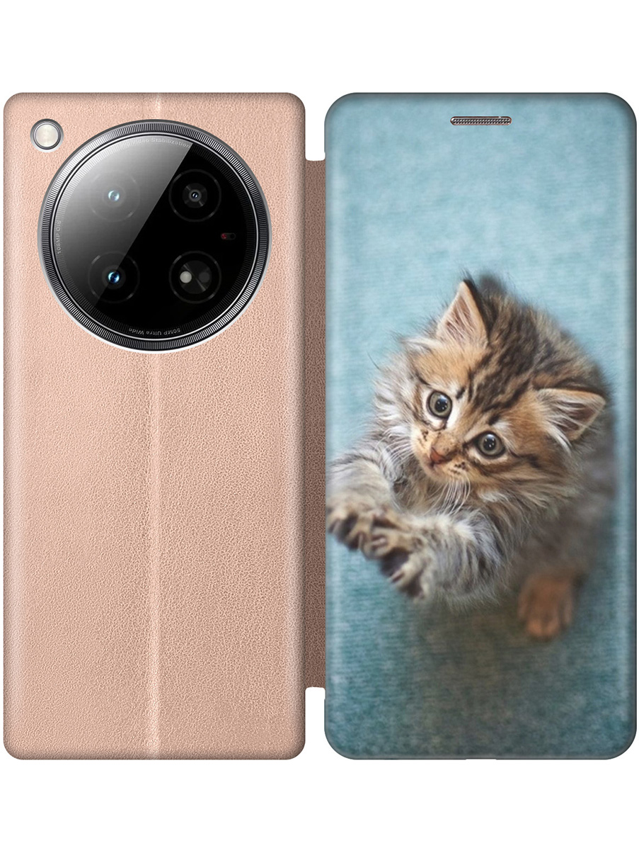 

Чехол-книжка на Infinix Zero 40 4G с принтом "Котёнок на голубом" золотой, Золотистый;белый;голубой;коричневый, 786722311