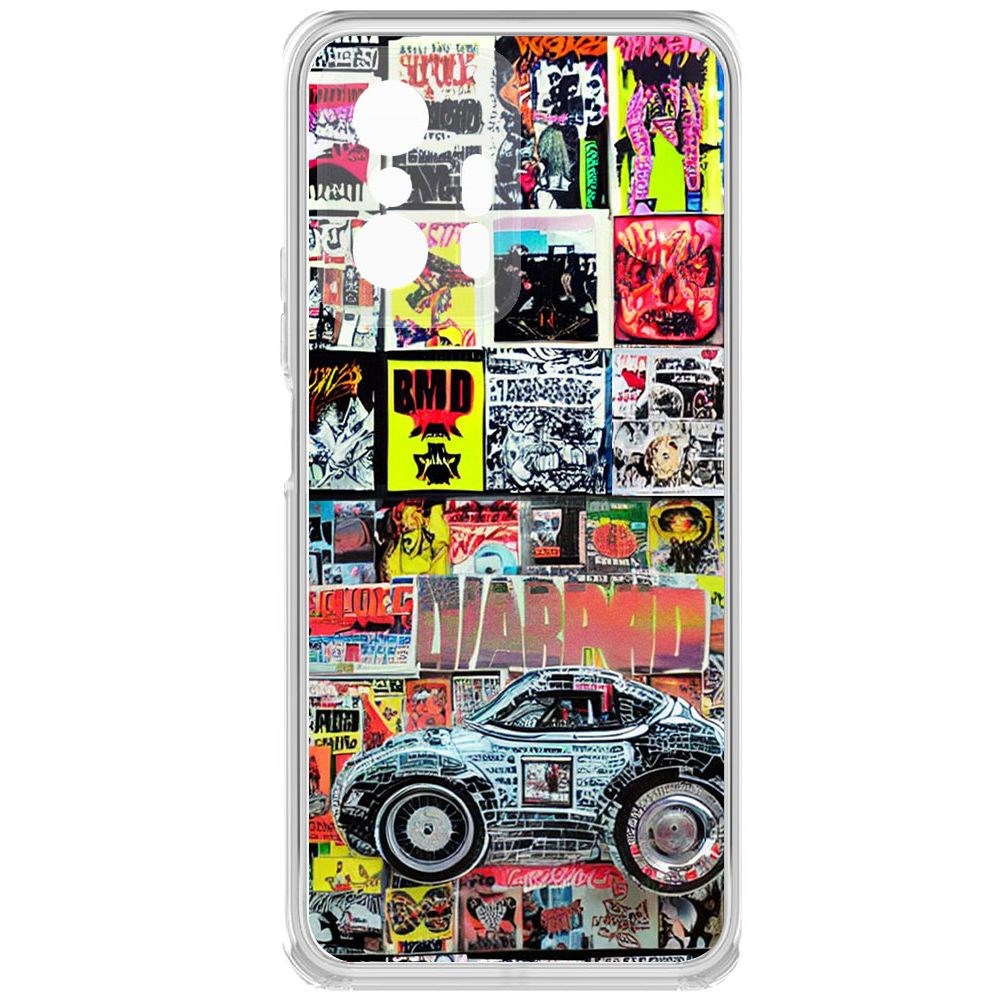 

Чехол-накладка Krutoff Clear Case Автопамфлет для Xiaomi 11T, Прозрачный