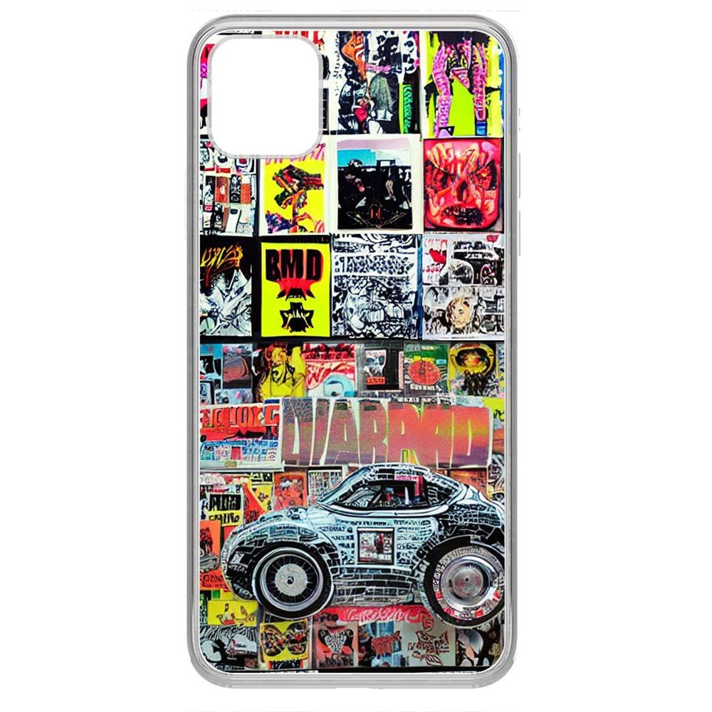 

Чехол-накладка Krutoff Clear Case Автопамфлет для iPhone 11 Pro Max, Прозрачный
