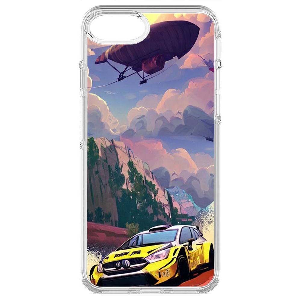 

Чехол-накладка Krutoff Clear Case Гонка для iPhone 6S, Прозрачный