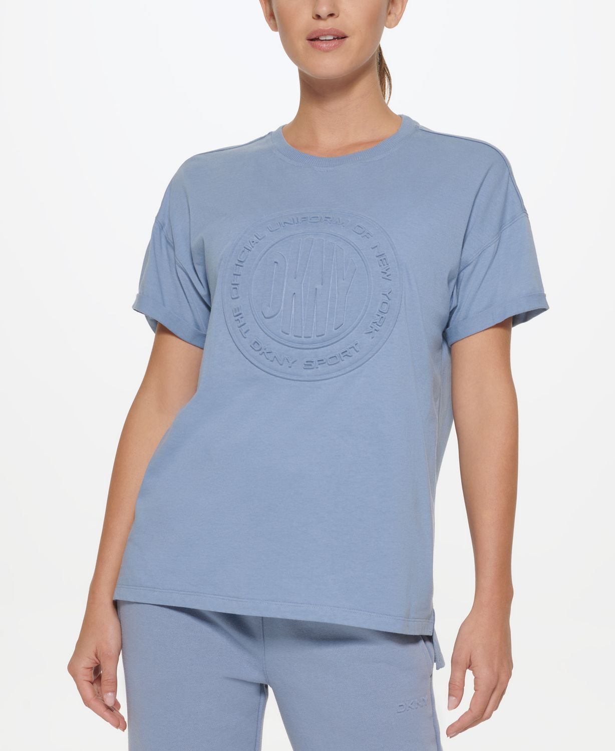 

Футболка женская DKNY DP1T8430 синяя L, DP1T8430