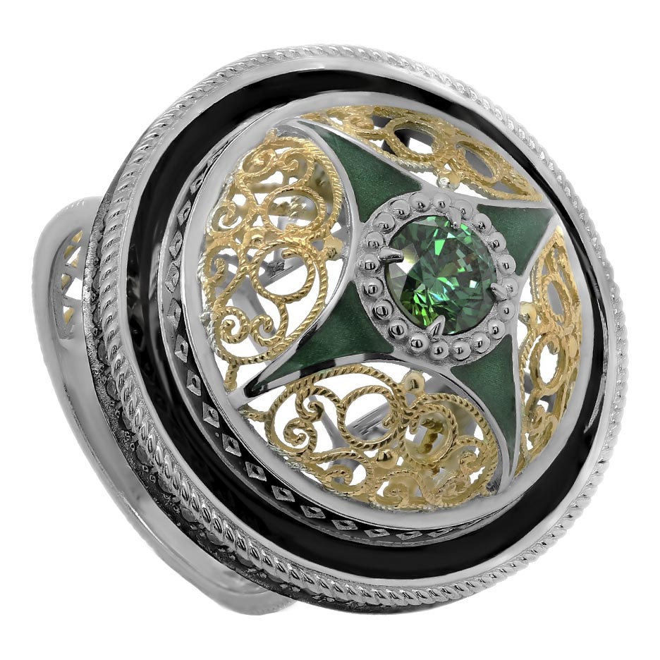

Кольцо из серебра с фианитом р. 18 Kabarovsky 11-361-40401, 11-361-40401