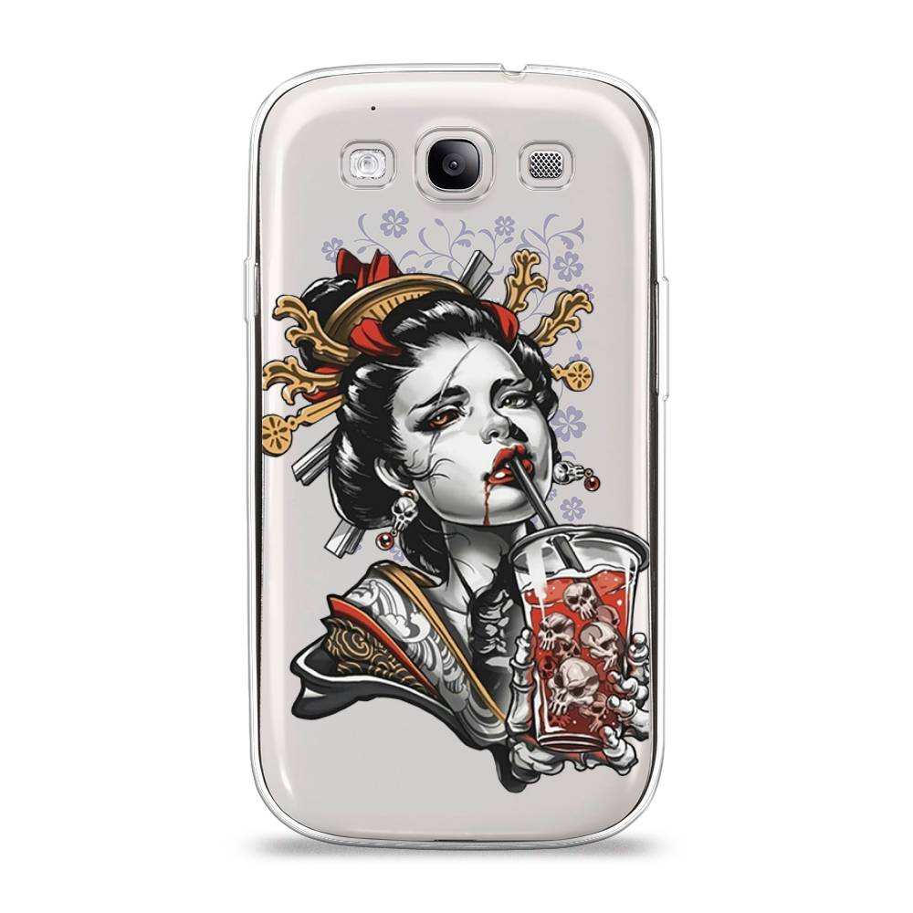 

Чехол на Samsung Galaxy S3 "Опасная гейша", Красный;черный;серый, 23750-4