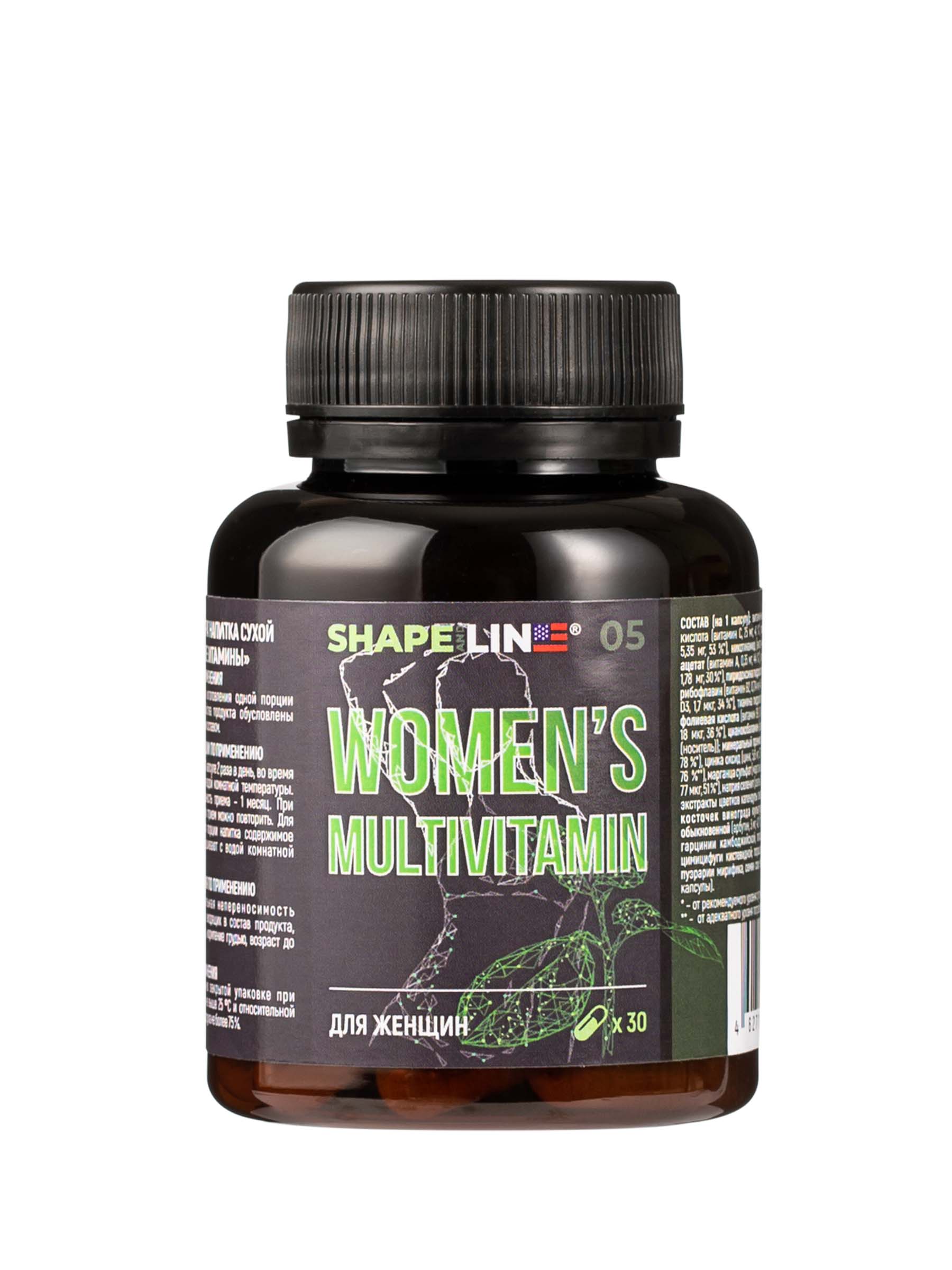 Купить Витамины для женского здоровья Shape and line Woman's Multivitamin капсулы 30 шт.