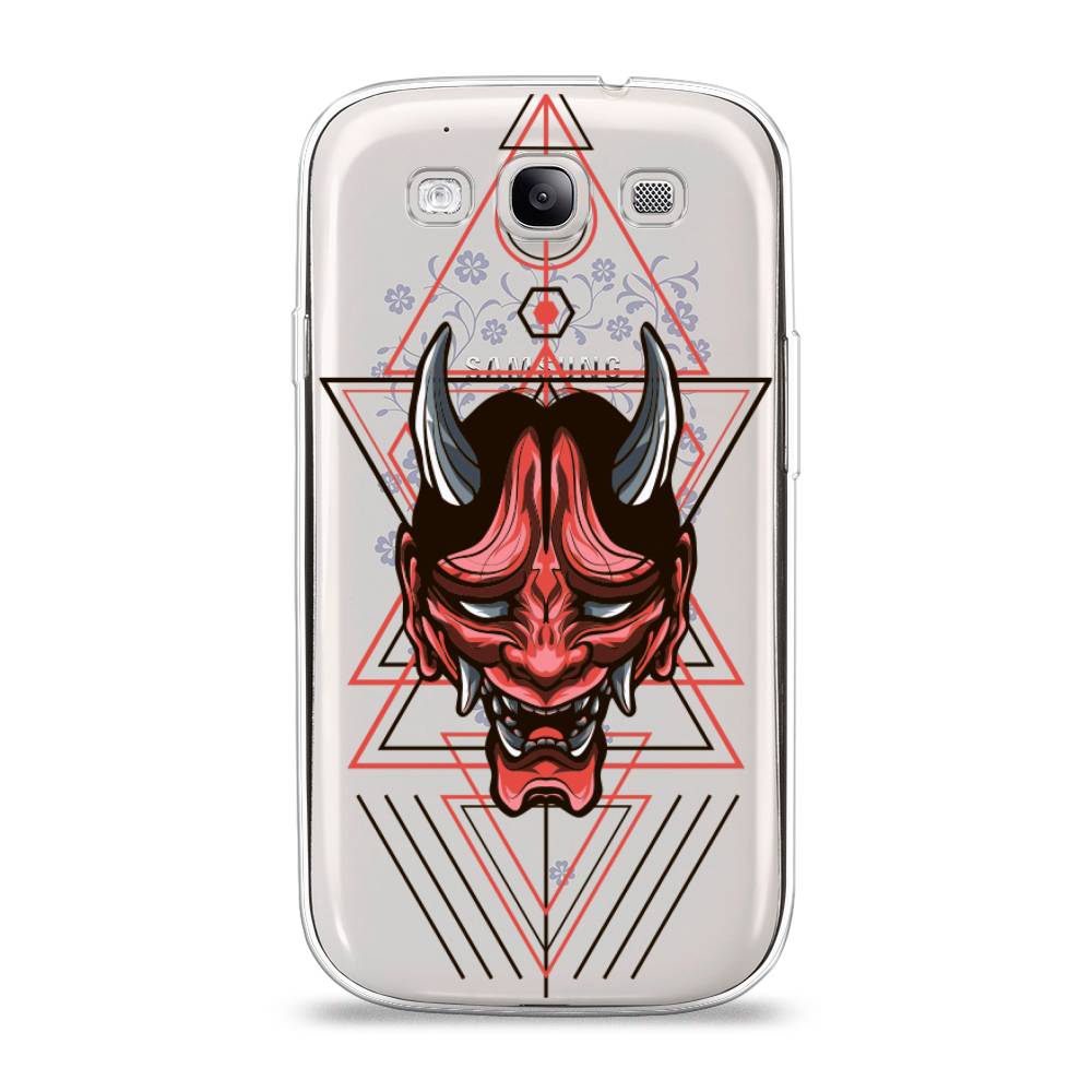 

Чехол на Samsung Galaxy S3 "Hanya Oni mask", Серый;красный;черный, 23750-4