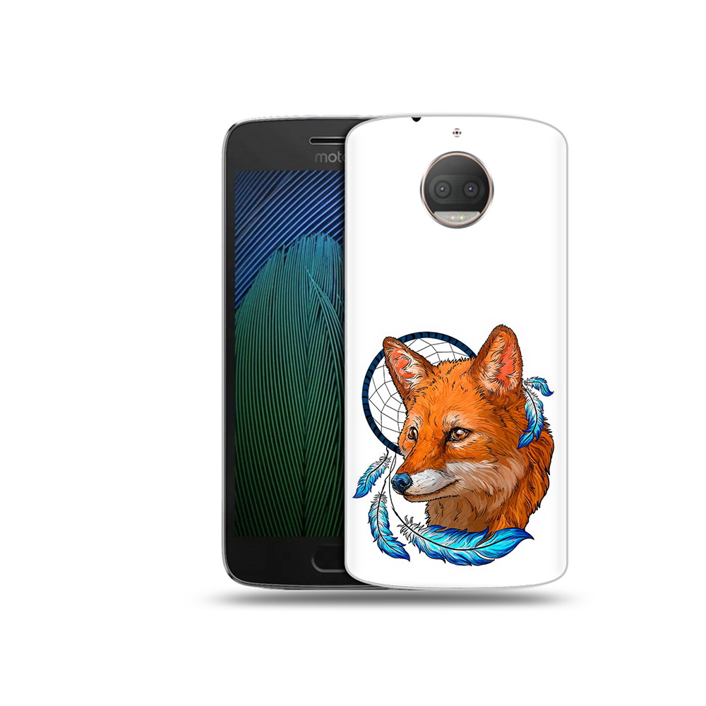 

Чехол MyPads Tocco для Motorola Moto G5S Plus лиса и ловец снов (PT75337.377.438), Прозрачный, Tocco