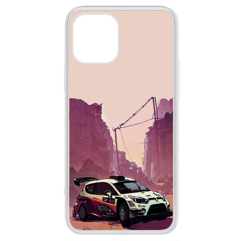 

Чехол-накладка Krutoff Clear Case Гоночный каньон для iPhone 12 Pro Max, Прозрачный