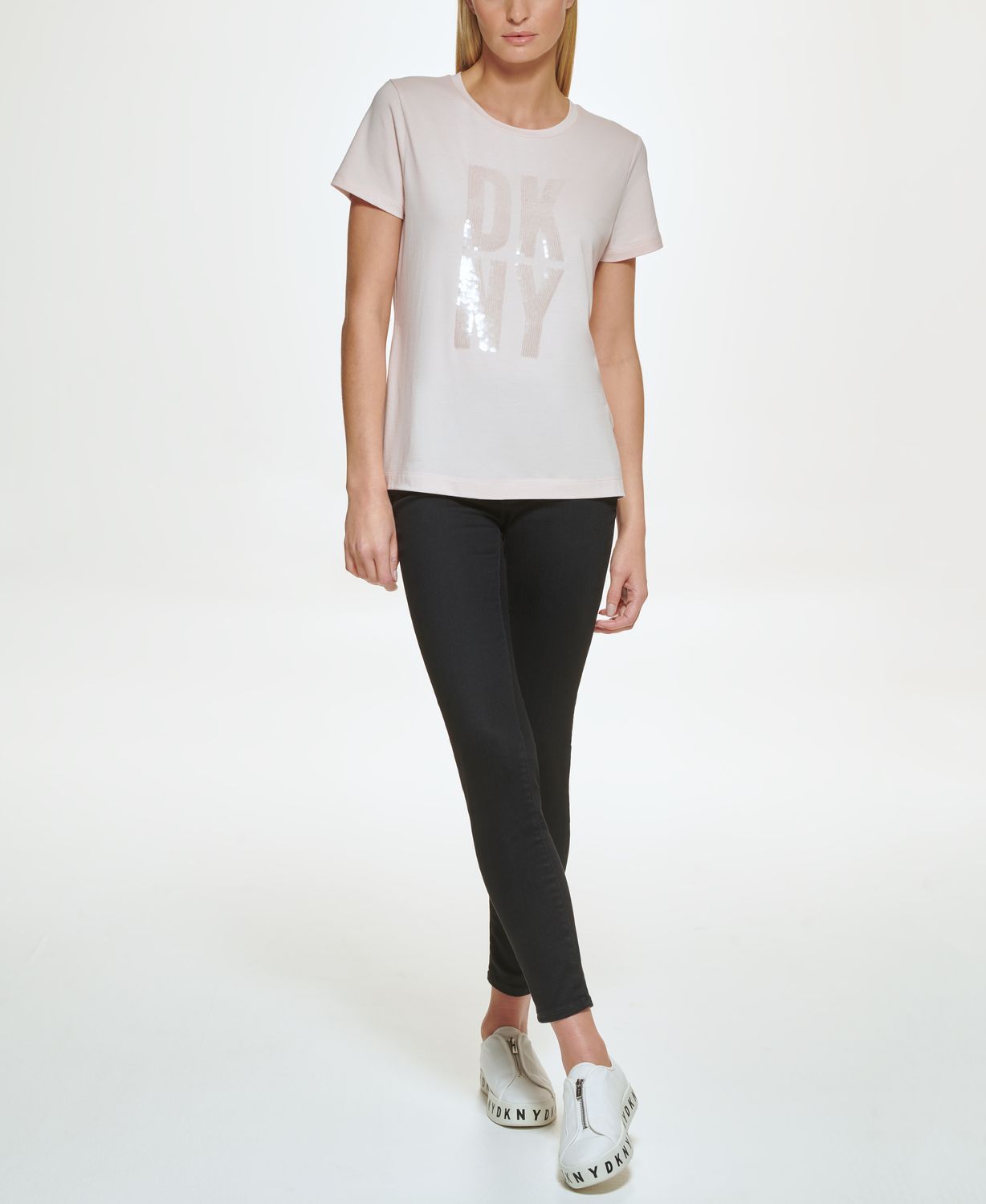 

Футболка женская DKNY P1KMADNA розовая XS, P1KMADNA