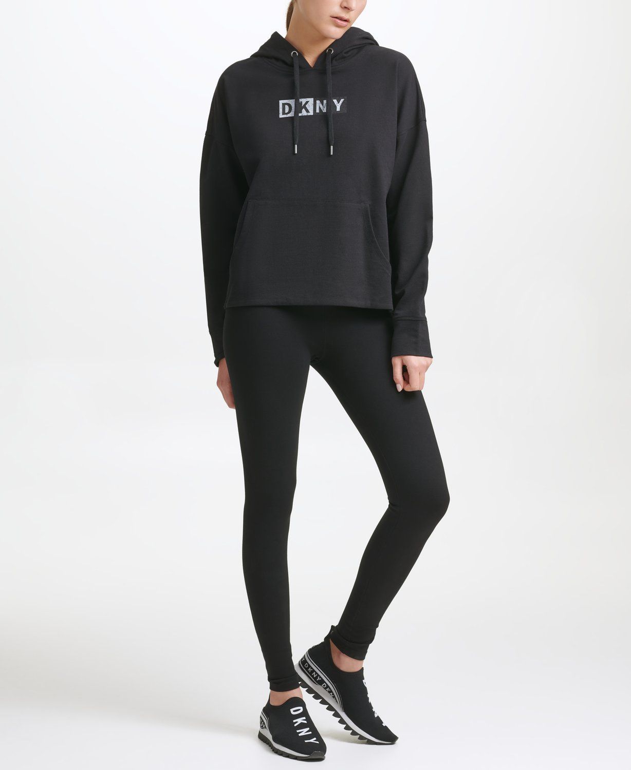 

Худи женское DKNY DP1T8291 черное L, DP1T8291