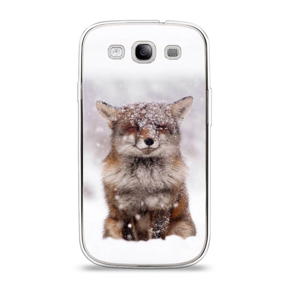 

Чехол на Samsung Galaxy S3 "Зимняя лиса", Белый;серый;коричневый, 23750-1