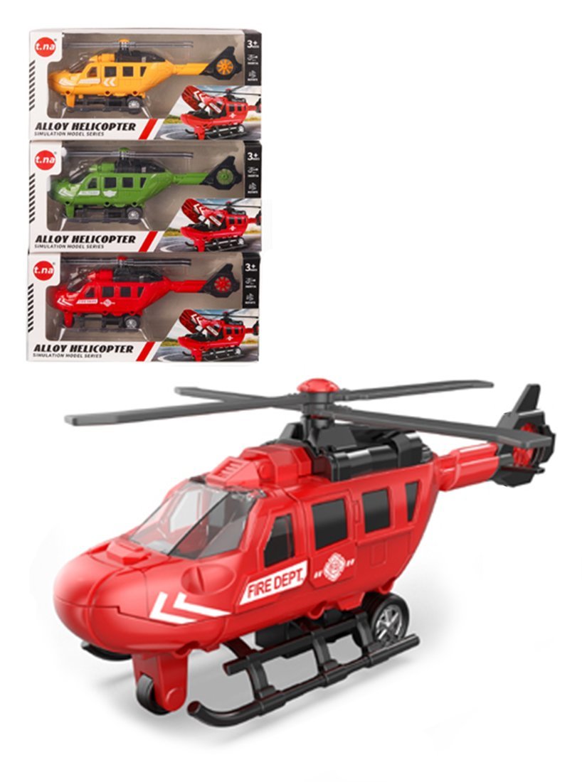 Вертолет Наша игрушка металлический, инерционный, коробка, в ассортименте TN1243 вертолет металлический