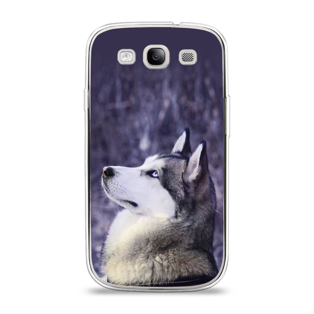 

Чехол на Samsung Galaxy S3 "Хаски 1", Фиолетовый;белый, 23750-1