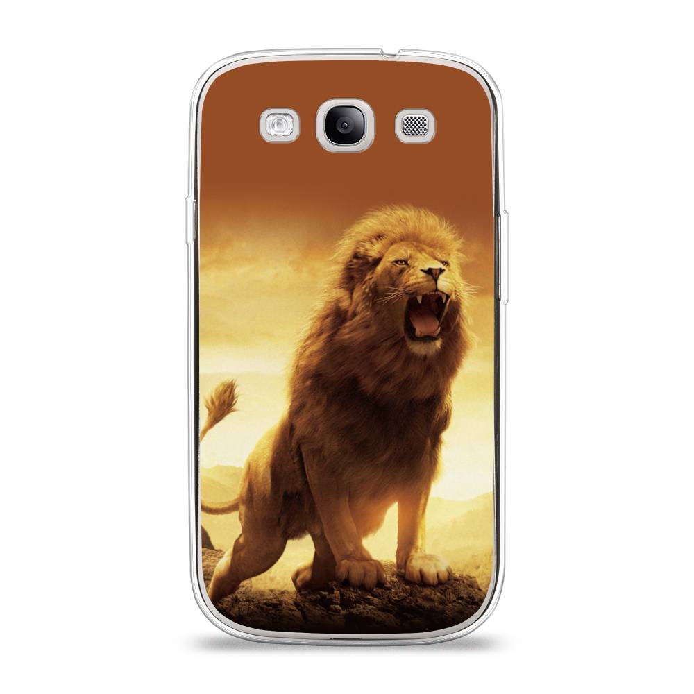 

Чехол на Samsung Galaxy S3 "Львиный рык", Коричневый;желтый;оранжевый, 23750-1