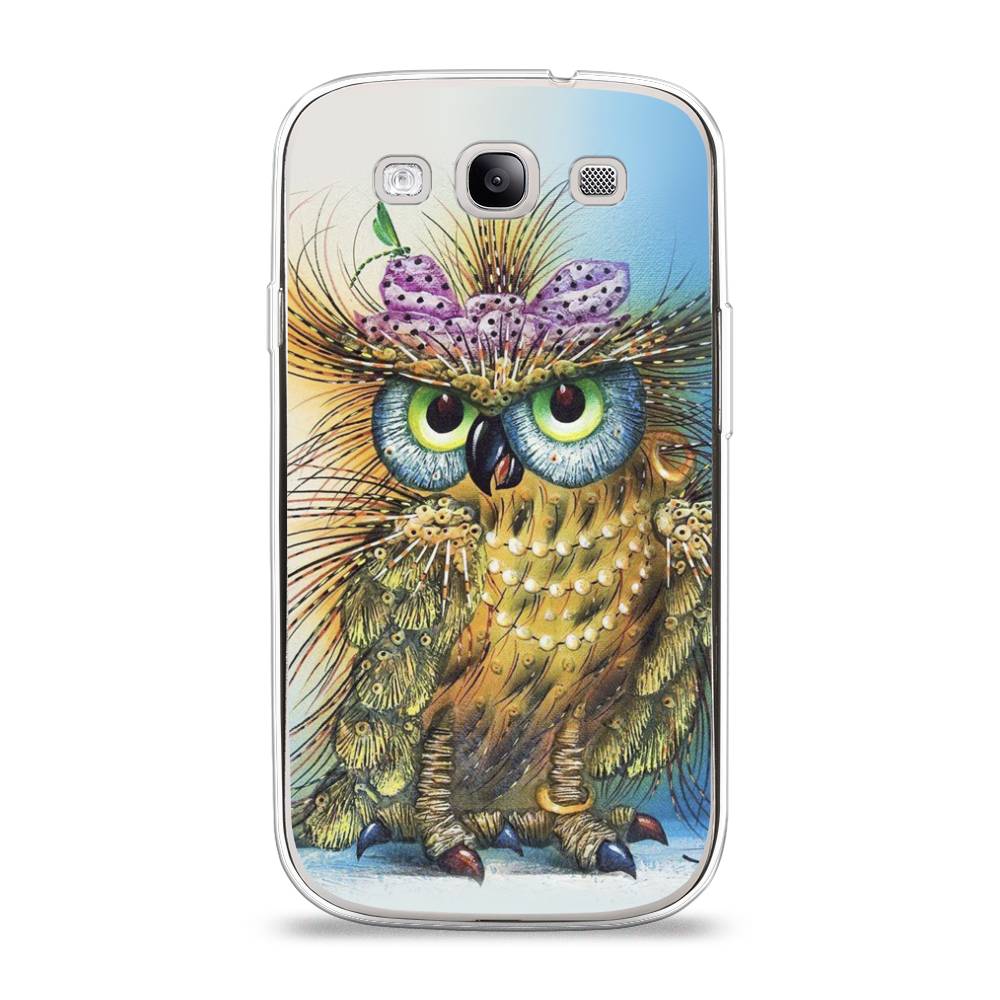 

Чехол на Samsung Galaxy S3 "Модная сова", Коричневый;голубой, 23750-1
