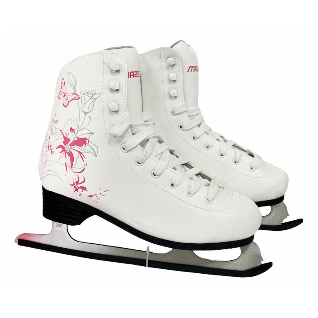 Коньки IQ Format ледовые фигурные розовые р 38