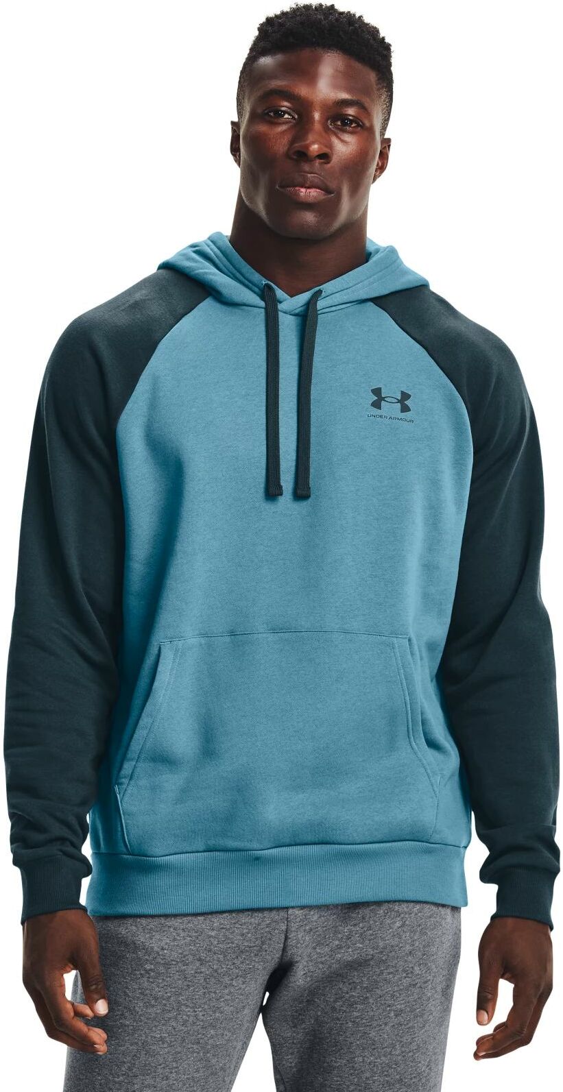 

Худи мужское Under Armour Rival Flc Colorblock Hd синее 2XL, Rival Flc Colorblock Hd
