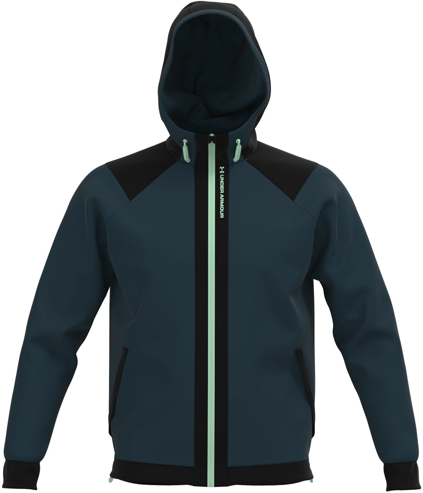 

Толстовка мужская Under Armour Rush Fleece Fz Hoodie синяя XL, Rush Fleece Fz Hoodie
