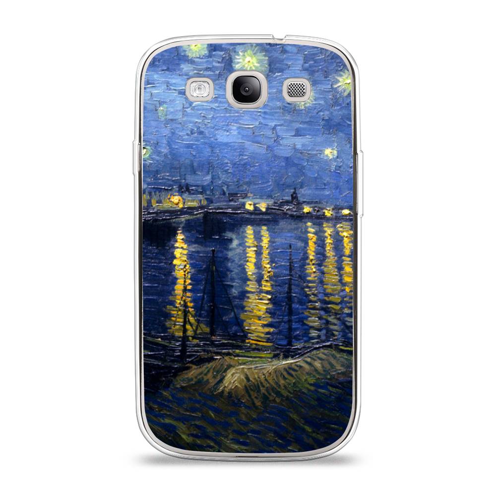 

Чехол на Samsung Galaxy S3 "Звездная ночь над Роной", Синий;желтый, 23750-4