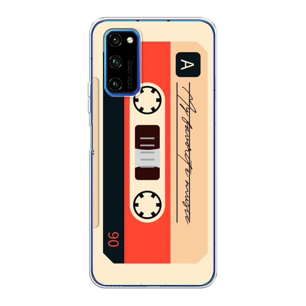 

Чехол на Huawei Honor V30 Pro "Бежевая кассета", Черный;красный;бежевый, 611450-6