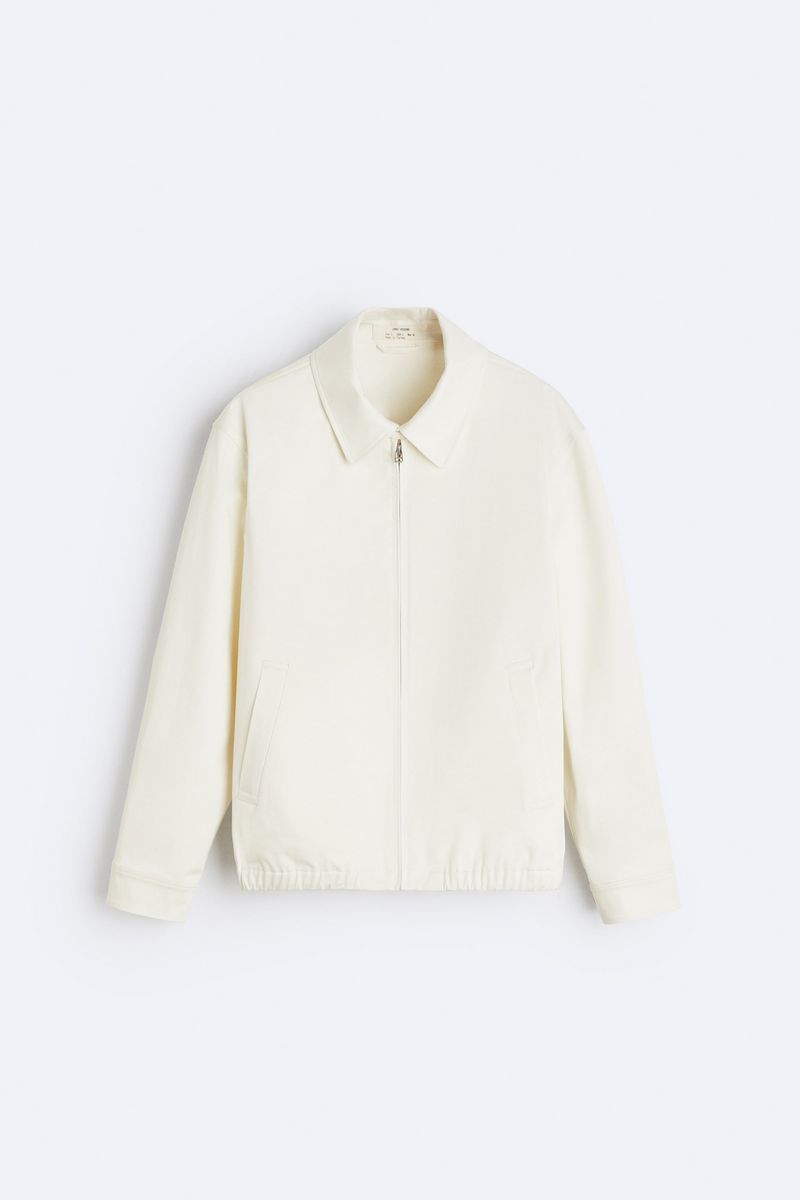 

Куртка мужская ZARA 07563300 белая L, Белый, 07563300
