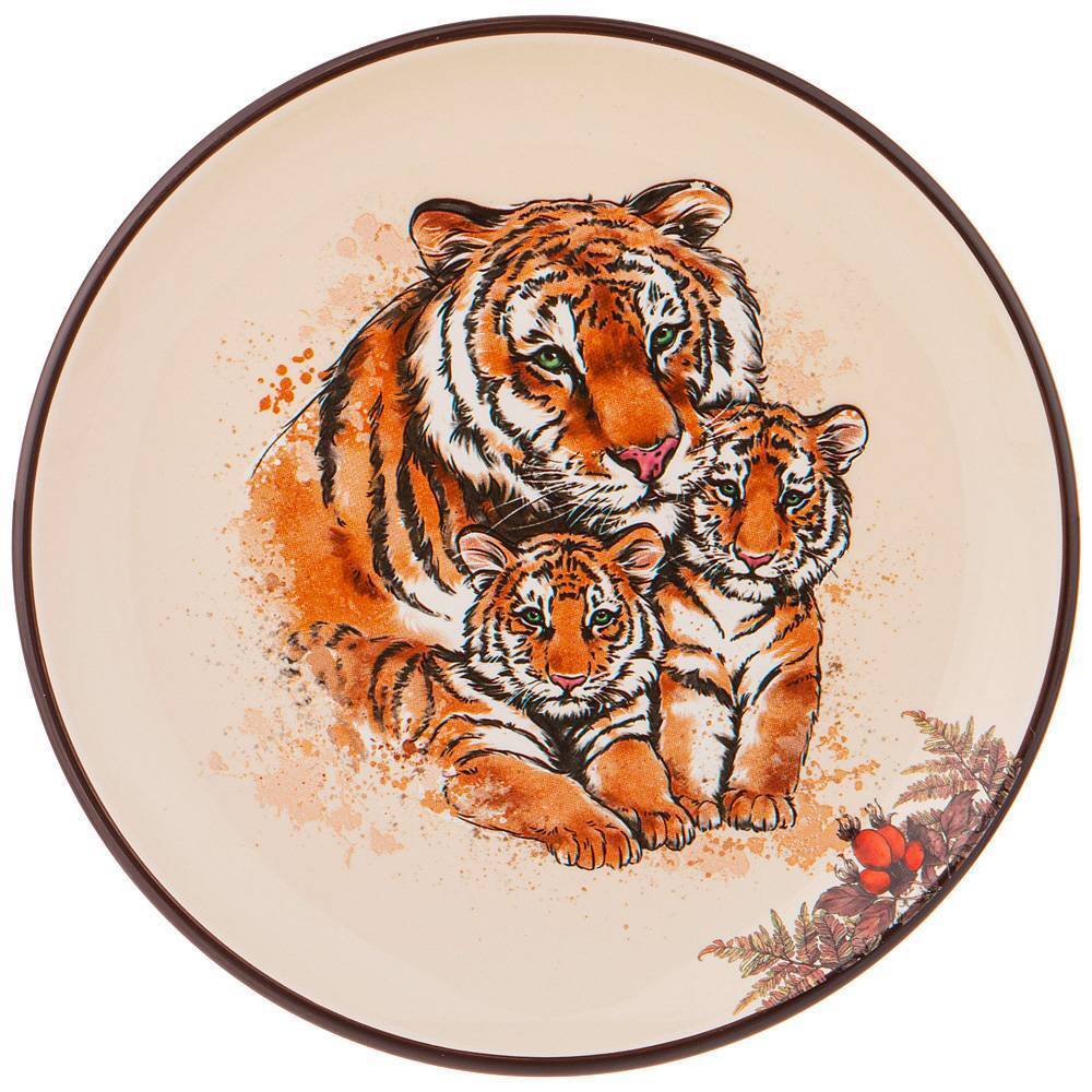

Тарелка Agness Tiger Amour, 21*21*2,5 см (358-1821)