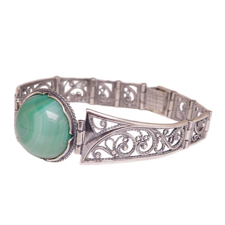 

Браслет из бижутерного сплава с агатом р.17.5 Хорошие Вещи 3853-26, 3853-26