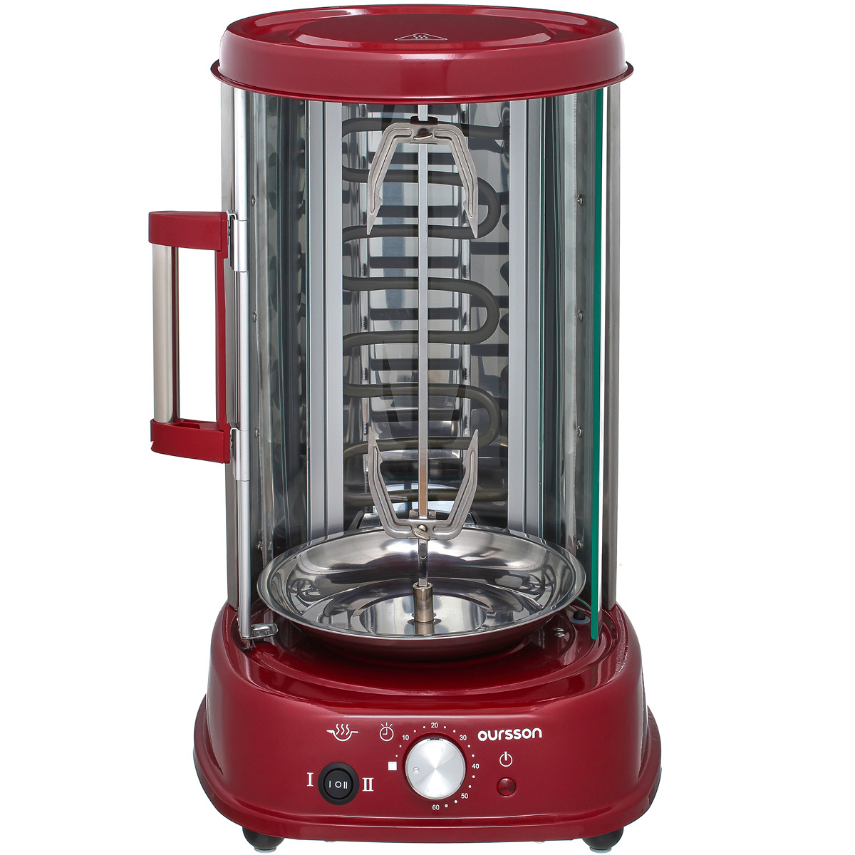 

Электрошашлычница Oursson VR1522B красный, VR1522B