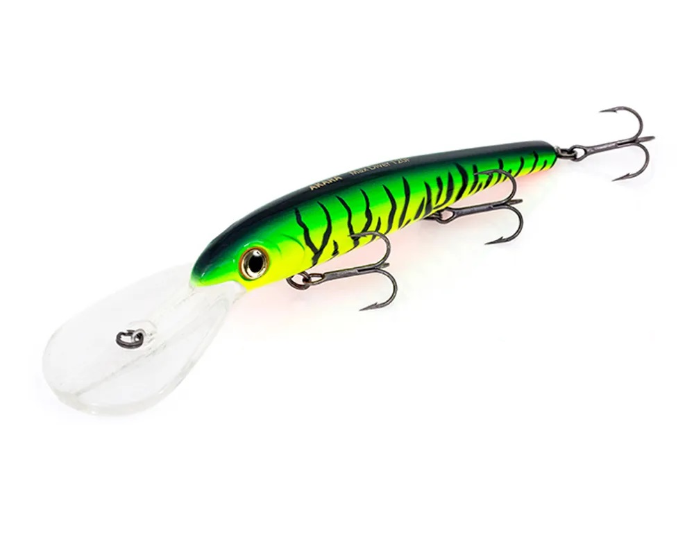 

Воблер Akara Max Diver 120F 21 гр. (3/4 oz 4,7 in) A68, Желтый;зеленый, Max Diver