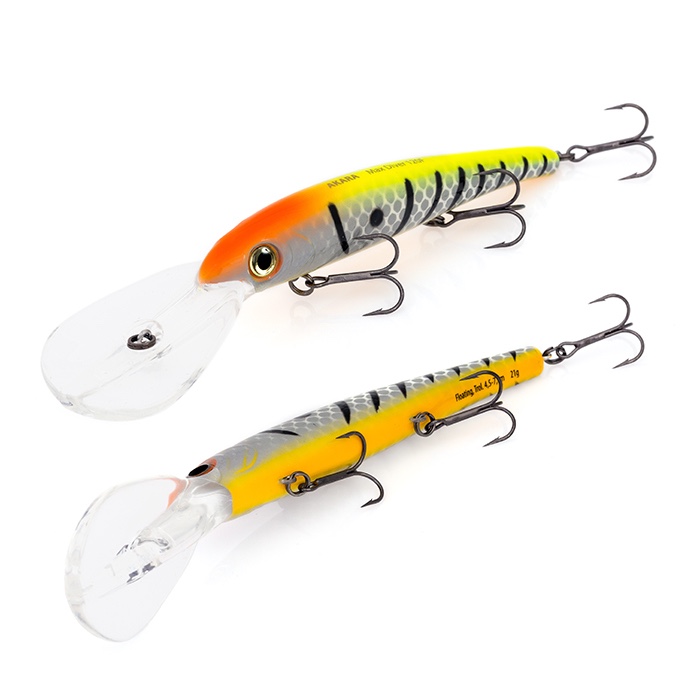 

Воблер Akara Max Diver 120F 21 гр. (3/4 oz 4,7 in) A6, Красный;желтый;серый;оранжевый, Max Diver