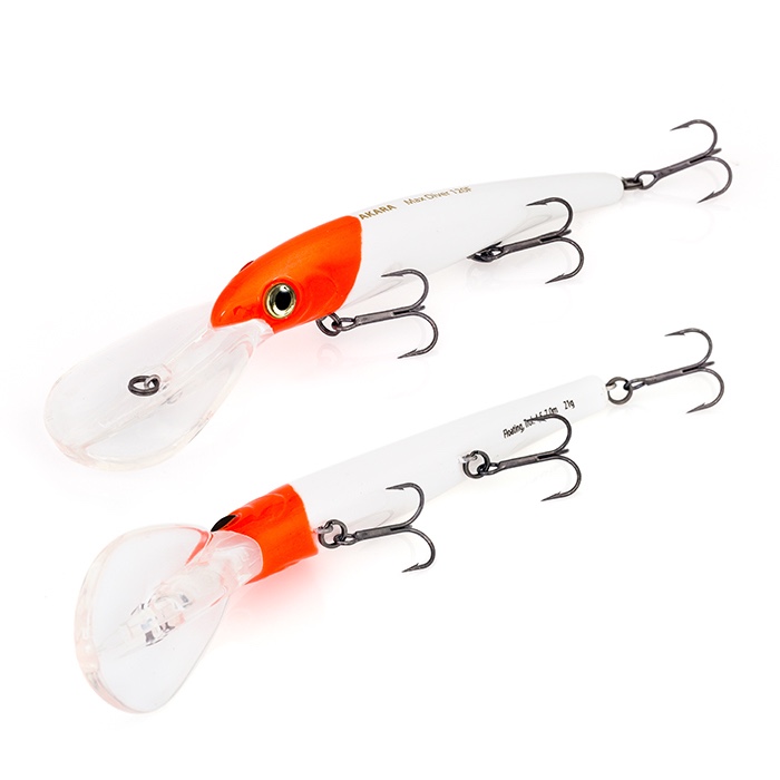 

Воблер Akara Max Diver 120F 21 гр. (3/4 oz 4,7 in) A1, Красный;белый, Max Diver