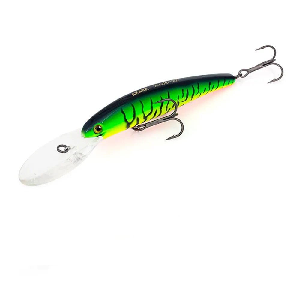 

Воблер Akara Invader 120F 20 гр. (5/7 oz 4,7 in) A68, Желтый;зеленый, Invader