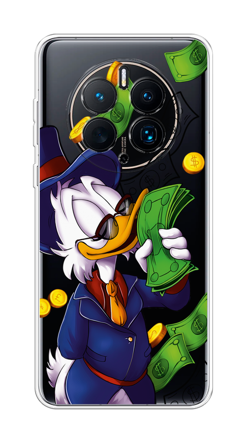 

Чехол на Huawei Mate 50 Pro "Scrooge McDuck with Money", Синий;зеленый;белый, 6109950-6