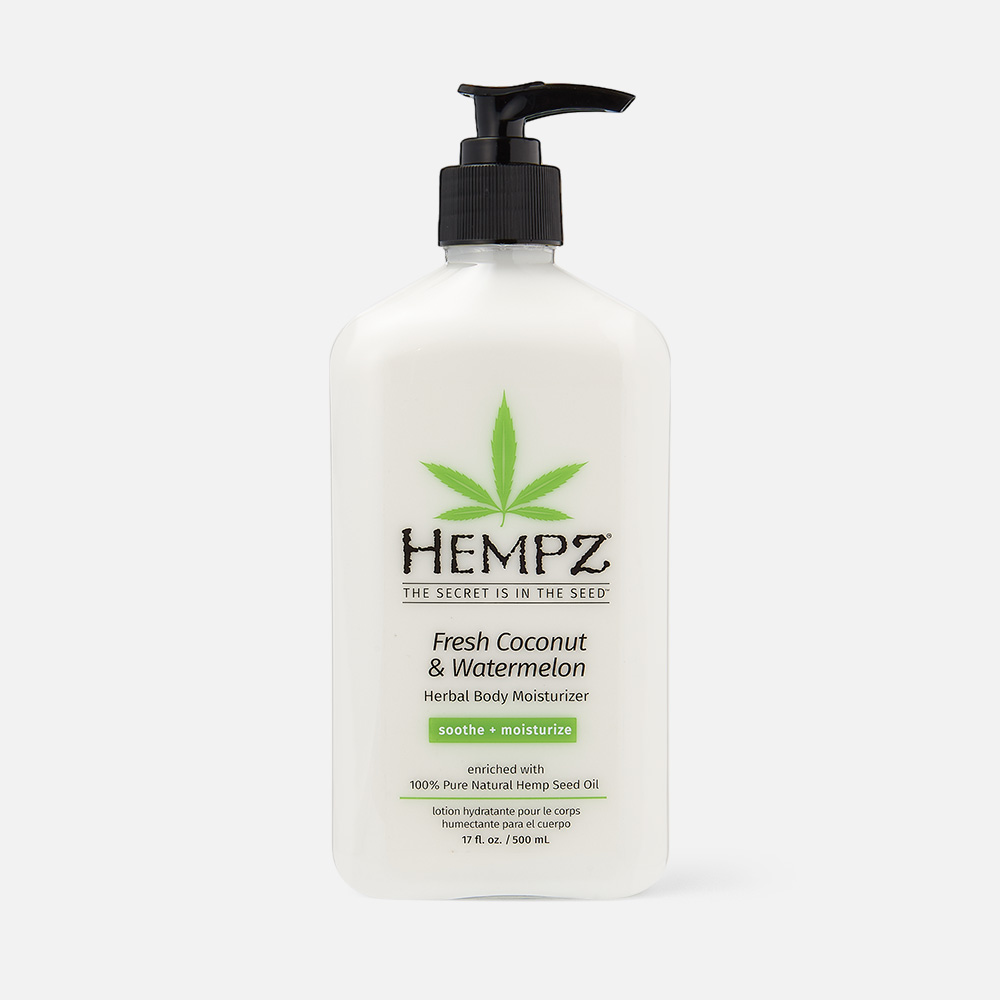 Молочко для тела HEMPZ Fresh Coconut Watermelon Moisturizer увлажняющее 500 мл 5272₽