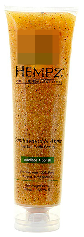 Скраб для тела Hempz Sandalwood & Apple Body Scrub 265 мл увлажняющее молочко для тела сандал и яблоко sandalwood and apple herbal body moisturizer
