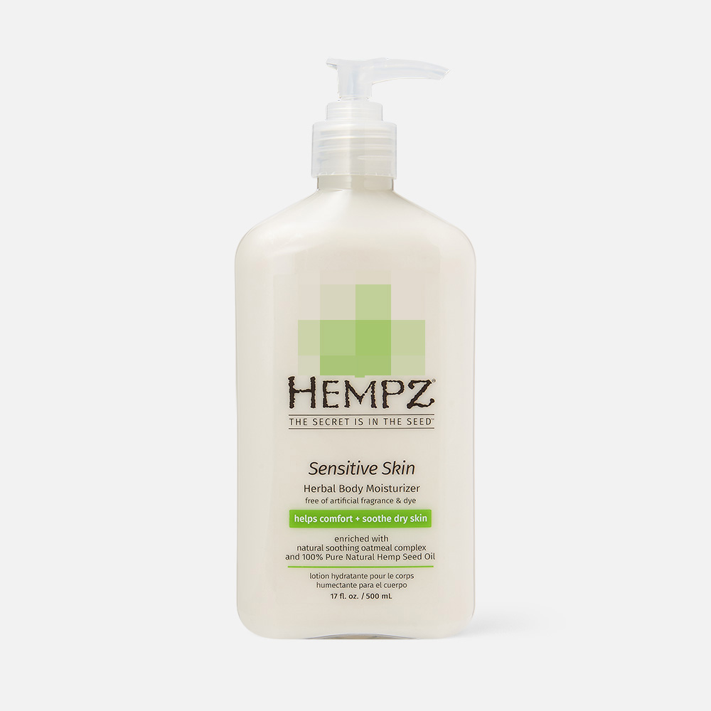 Молочко для тела HEMPZ Sensitive Skin для чувствительной кожи, увлажняющее 500 мл