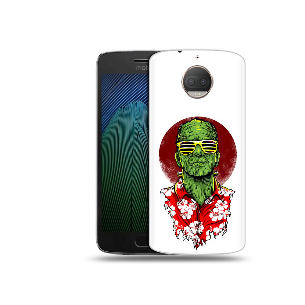 

Чехол MyPads Tocco для Motorola Moto G5S Plus крутой зеленый мужчина в очках, Прозрачный, Tocco
