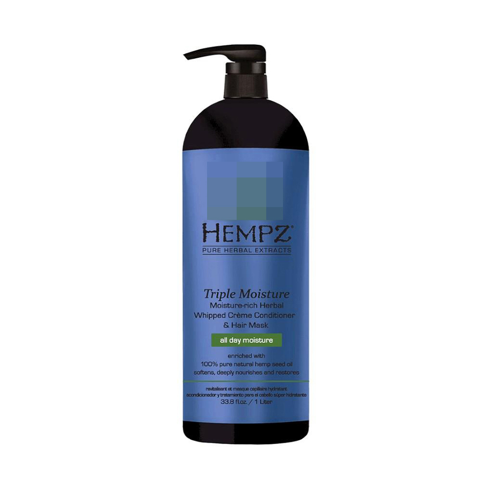 Кондиционер для волос Hempz Triple Moisture Replenishing Conditioner 1000 мл растительный кондиционер hempz triple moisture тройное увлажнение 250 мл