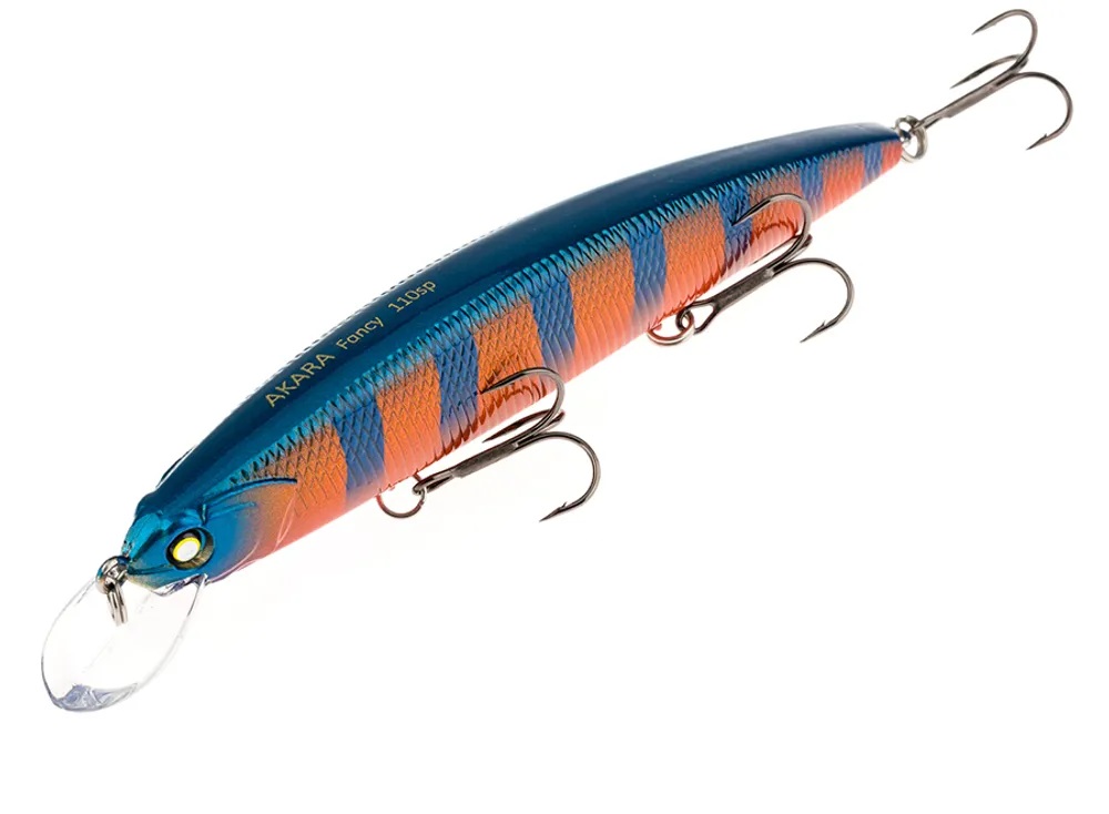 

Воблер Akara Fancy 110SP 17 гр. (3/5 oz 4,3 in) A212, Оранжевый;синий, Fancy