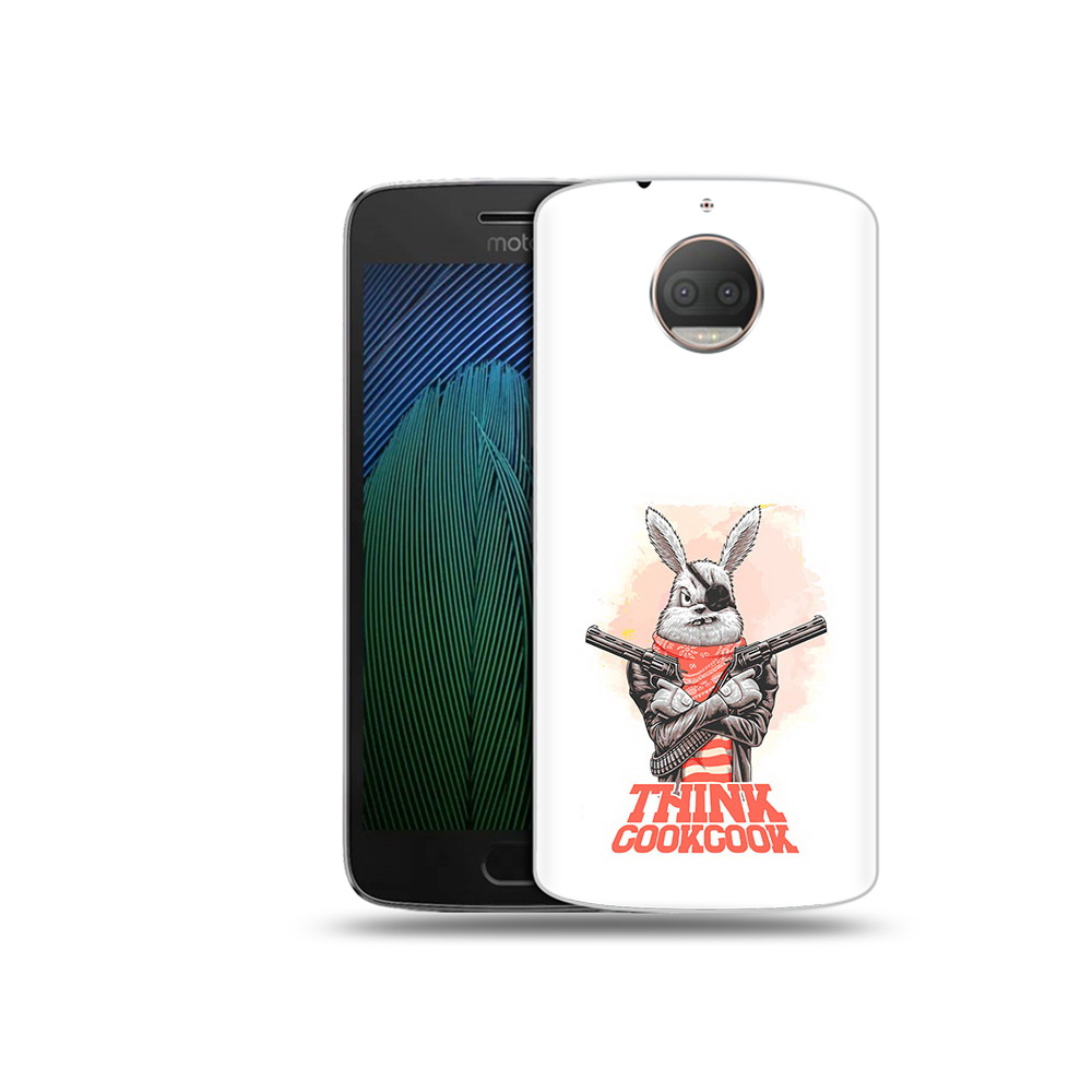 

Чехол MyPads Tocco для Motorola Moto G5S Plus кролик пират (PT75337.377.419), Прозрачный, Tocco