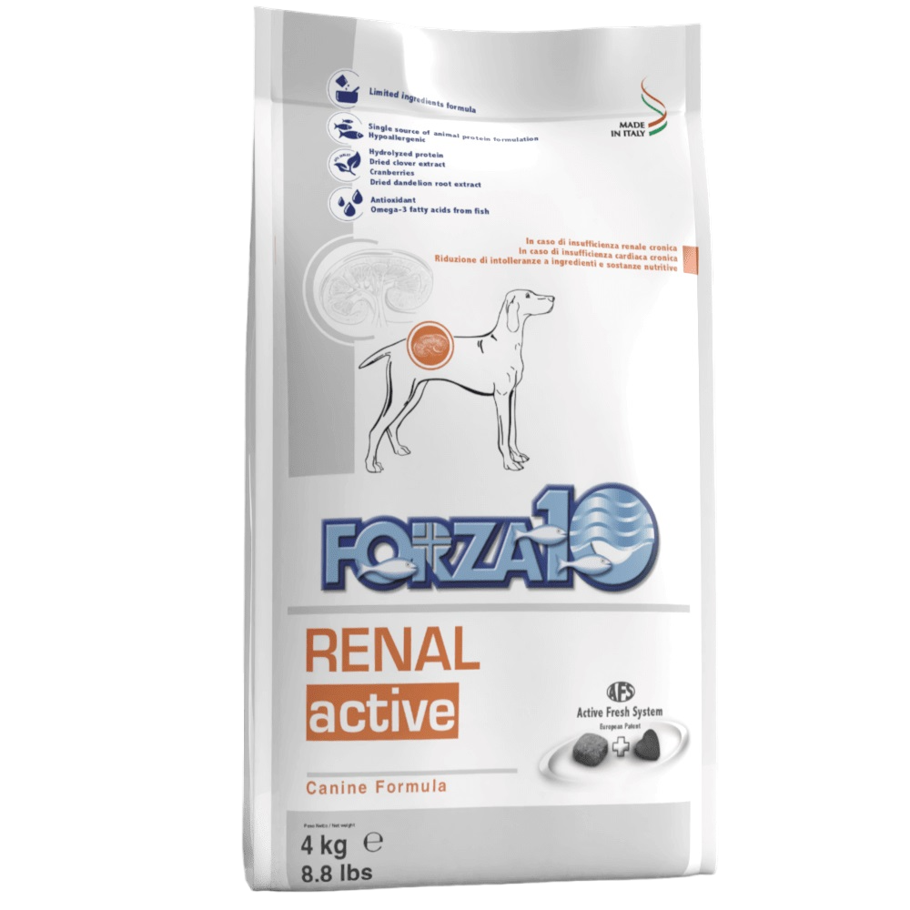 Сухой корм для собак Forza10 Active Line Renal, рыба, 4кг