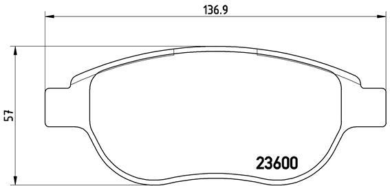 

Комплект тормозных колодок Brembo P61068