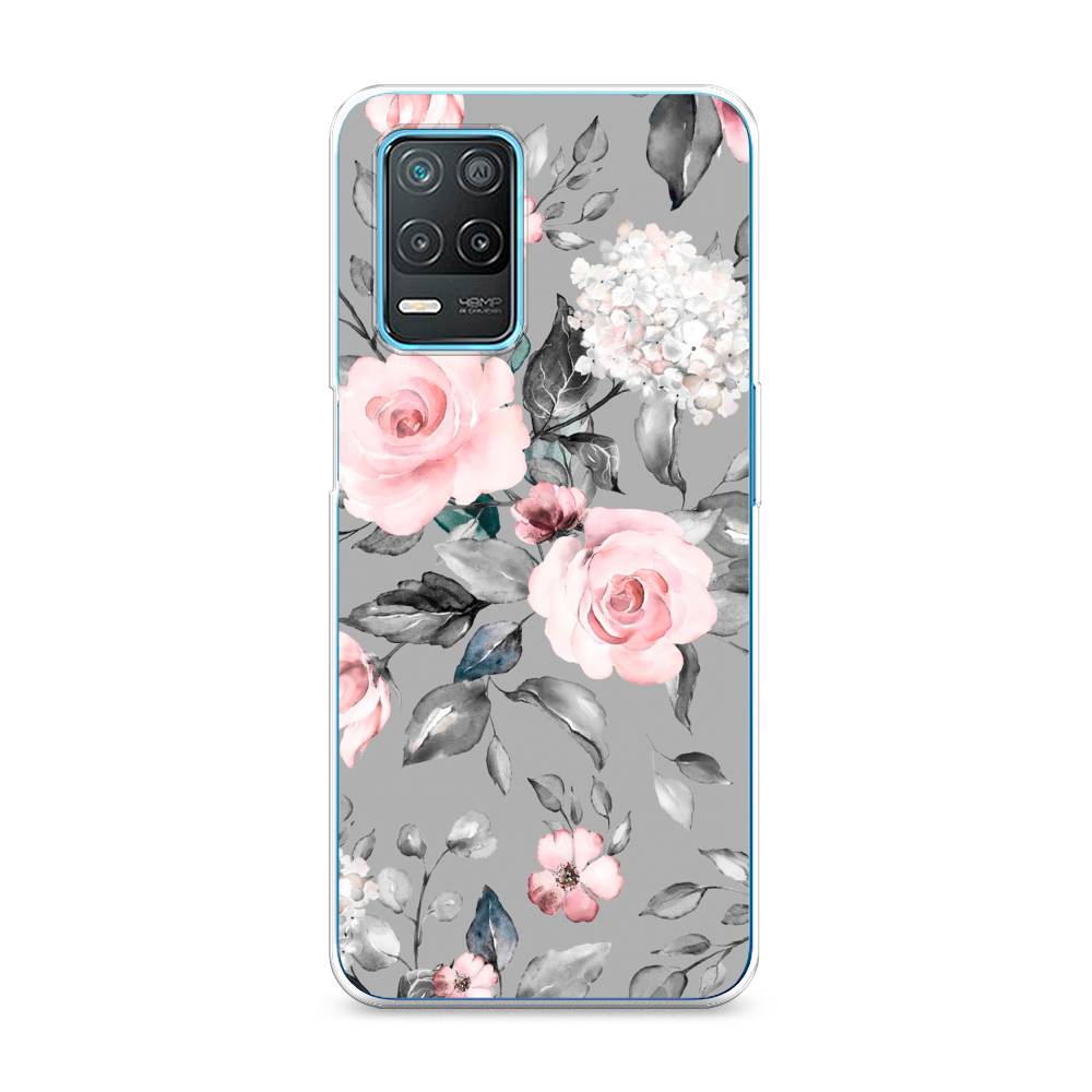 

Чехол Awog "Розы на сером" для Realme 8 5G, 257050-8