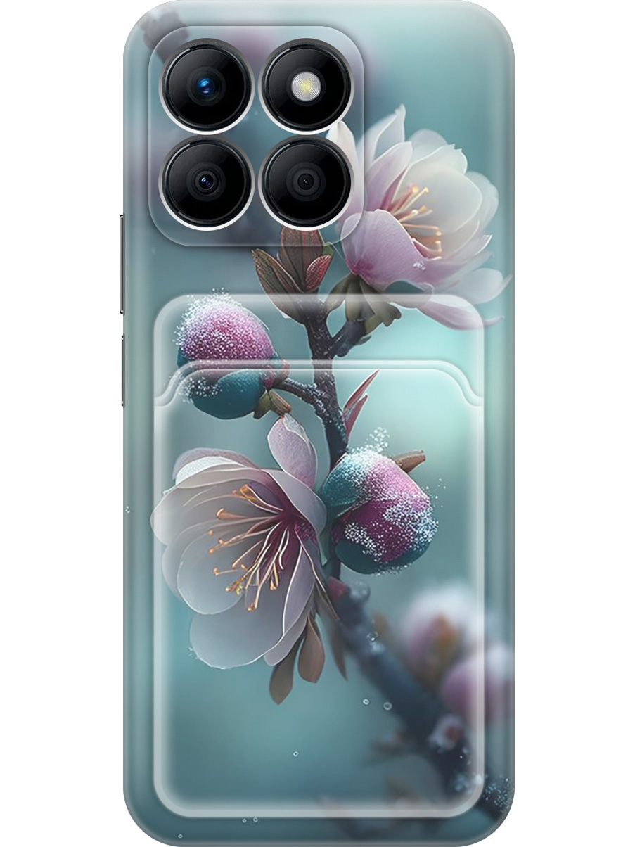 

Силиконовый чехол на Honor X8b с принтом с карманом для карты прозрачный 786808, 781973221