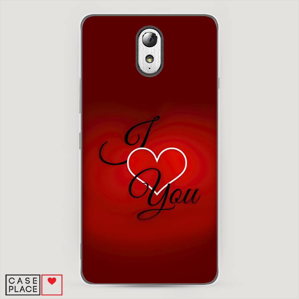 

Чехол Awog на Lenovo Vibe P1m / Леново Vibe P1m "I love you 3", Красный;черный, 111350-6